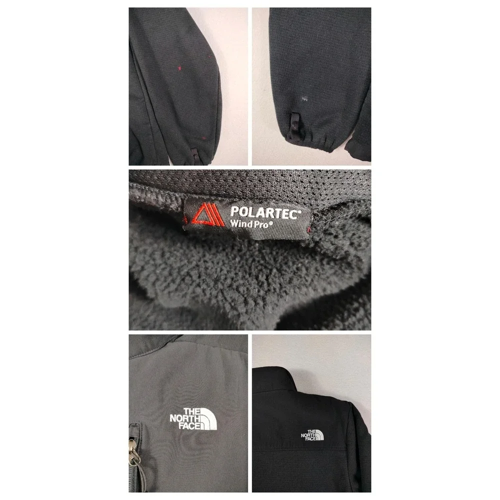 The North Face Denali Jacket Mens Small Black Polartec Wind Pro Fleece Gorpcore‎